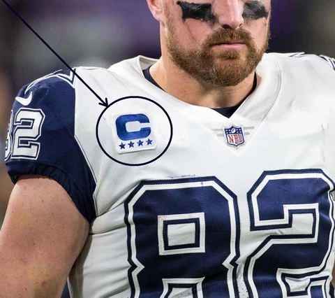 NFL 2017 SEASON DALLAS COWBOYS Jason Witten JERSEY 4⭐⭐⭐⭐CAPTAIN COLOR RUSH PATCH Cover