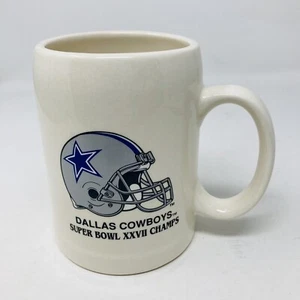 DALLAS COWBOYS Super Bowl Champions Ceramic Super Bowl XXVIl Mig Stein 20oz 5” - Picture 1 of 7