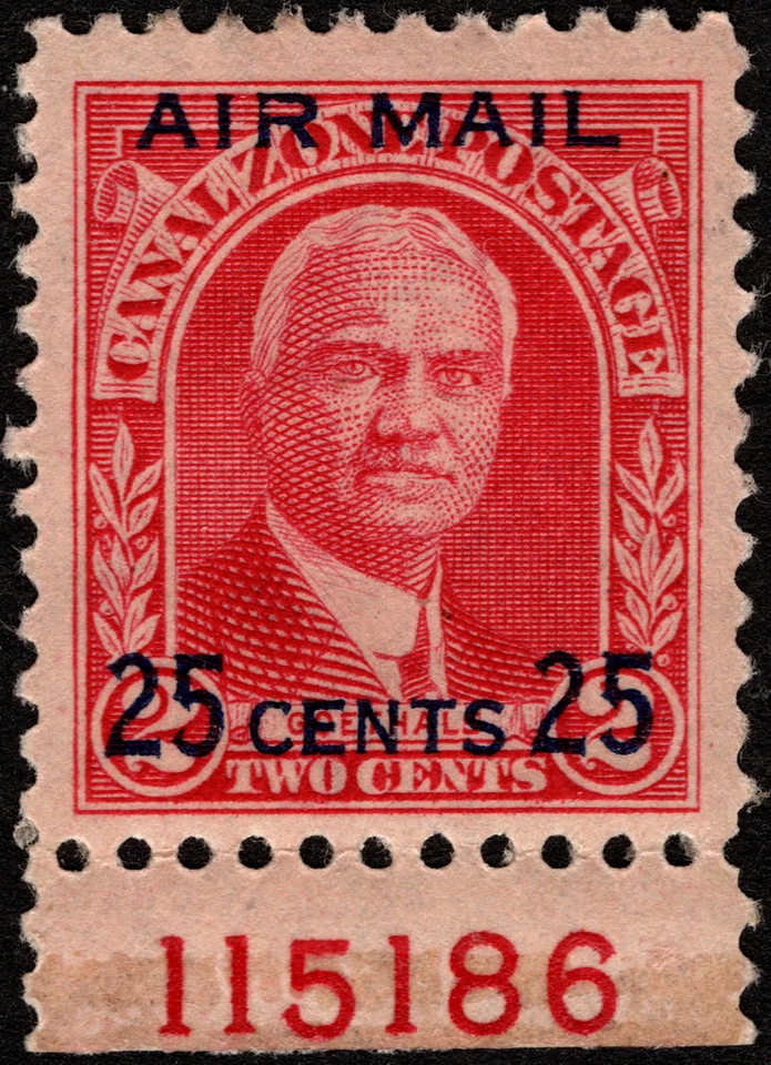 Canal Zone Stamp Scott # C3 Mint VF - 25 Cents on 2 Cents Surcharged Airmail - Image 1 of 1