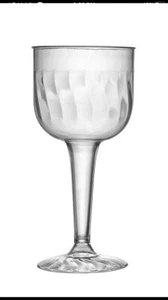 8 oz. ROUND DISPOSABLE 1-PC WINE/BAR/CHAMPAGNE GOBLET GLASSES 96 PIECES #2209 - Picture 1 of 3