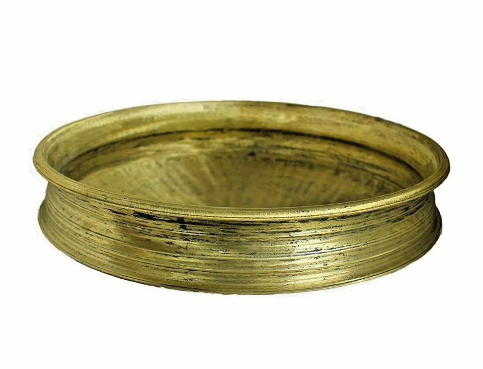 Handmade Urli Bronze Uruli Pot 11 inch Cooking Pot For Chicken Curries, Payasam - Image 1 of 4