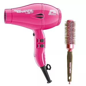 Parlux Advance Light Ionic and Ceramic Hair Dryer Fucshia Pink + Free Brush - Picture 1 of 4