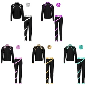 Kids Girls Sweatshirt Long Sleeve Jacket Performance Activewear Stand Collar - Picture 1 of 63