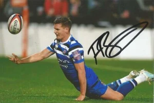 BATH RUGBY UNION: FREDDIE BURNS SIGNED 6x4 ACTION PHOTO+COA - Picture 1 of 1