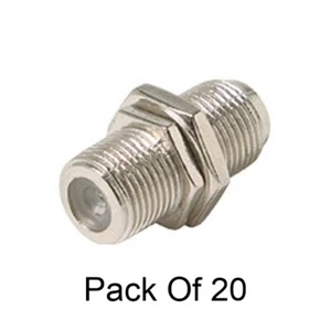 F Typ Stecker Schreiner Adapter Buchse Steckdose Pack 20 - Bild 1 von 3