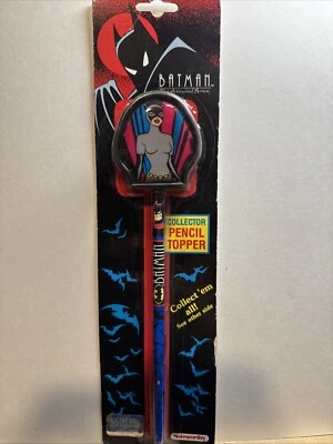 Série animada DC Comics: Batman Catwoman Pencil and Topper 1992 - Imagem 1 de 4