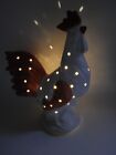 Cute 13" tall Battery Powered Rooster Lamp Light