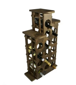 Cantina vino in legno da 15 posti porta bottiglie portabottiglia cantinetta - Foto 1 di 1