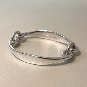 Nachlass Hans Hansen Dänemark Sterling Silber Modernist Torque Handarbeit schwere Klammer - Bild 1 von 14