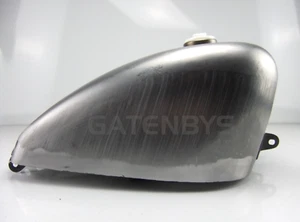 New Universal Motorcycle Fuel Tank 9 Litre For Custom Cafe Racer Harley Chopper - Picture 1 of 18