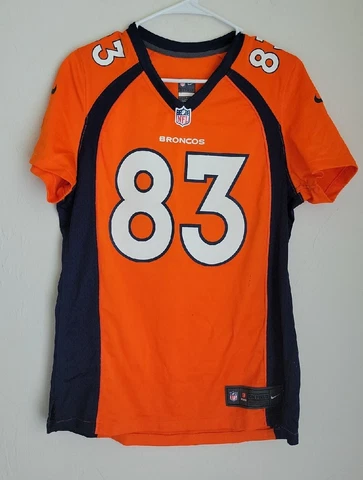 NIKE On Field NFL Denver Broncos Football #83 Wes WELKER Jersey Size Large Cover