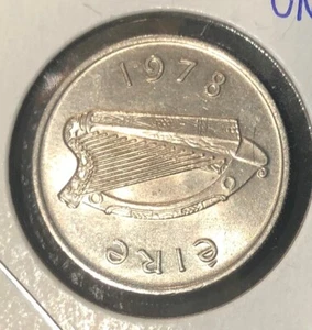 1978 IRLAND 5 PENCE UNZIRKULIERT KUPFER NICKEL MÜNZE -23,6 MM-KM#22 - Bild 1 von 4