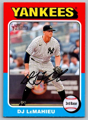 2024 Topps Heritage DJ LeMahieu New York Yankees #481 - Image 1 of 2