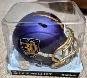 2025 Baltimore Ravens Mini Helmet PSL Owner 30 Season Anniversary New In Box - Picture 1 of 2