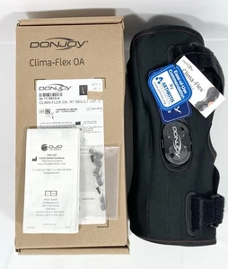 NUOVO tutore ginocchio Donjoy CLIMA-FLEX OA destro MEDIALE-SINISTRA LATERALE regolabile GRANDE - Foto 1 di 22