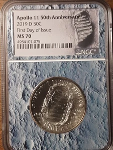 2019-D Apollo 11 50th Anniversary NGC MS 70 First Day Of Issue - Picture 1 of 4