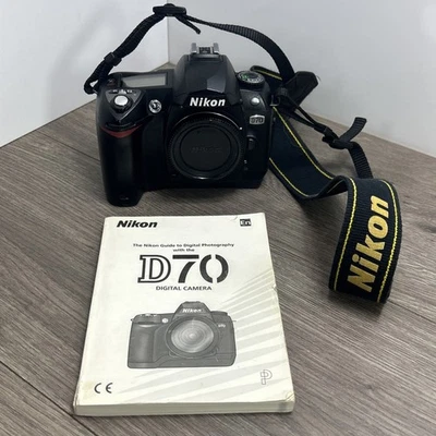Cuerpo de cámara digital Nikon D70 6,1 MP DSLR solo totalmente probado fotografía Y2K Foto 1 de 4
