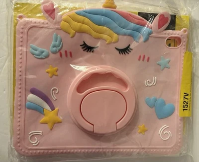 Funda iPad A16 11ª 10ª Generación, Silicona Suave, Diseño Unicornio Rosa para Niñas Foto 1 de 2