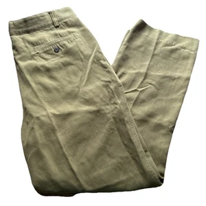 The Territory Ahead Herren 36x32 braun 100% Seide plissiert Chino Hose - Bild 1 von 5