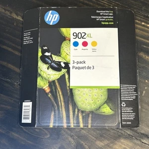 Brand New! Genuine HP 902XL - Color Ink Cartridges - 3 Pack - EXP Sept/2025 - Picture 1 of 4