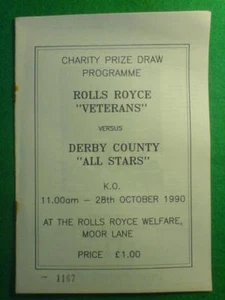 Rolls Royce Veterans v Derby All Stars - 28.10.1990 - Bild 1 von 1