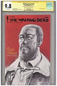 Walking Dead 192 CGC 9.8 SS Special Commemorative Variant Death Rick Sig Kirkman - Picture 1 of 2