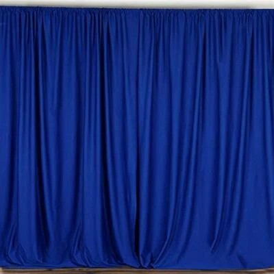 Polyester Backdrop Drapes Curtains Panels w/ Rod Pockets-Wedding Ceremony Party - Image 1 of 3
