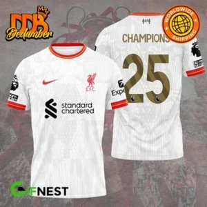 Liver*pool FC Champions EPL 2025 Limited 3D Shirt - Picture 1 of 2