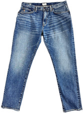 Todd Snyder Jeans Mens Size 35 x 32 Slim Fit Medium Whiskered Denim