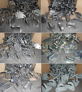 Dreiloch Planenhaken Stahl PVC Abspannhaken NetzHaken Anhängerhaken Haken LKW - Bild 1 von 7
