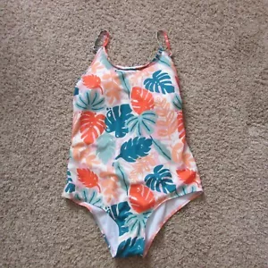 Reggiseno nuovo con etichette Serra XL copertura completa tropicale floreale monopezzo costume da bagno scoop imbottitura collo - Foto 1 di 2