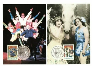Juego de 4 maxi tarjetas de circo de Australia 1997 - Imagen 1 de 2