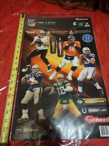 NFL Hall of Fame Quarterbacks Fathead Vinyl Decal set of 11 stickers (Hard to fi - Picture 1 of 9