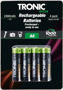Tronic Eco Wiederaufladbare Batterien NIMH AA 2400mah oder AAA 950mah 1,2 V - Bild 1 von 5
