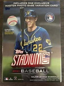 2021 Topps MLB Stadium Club Baseball Trading Card Blaster Box - Factory Sealed - Picture 1 of 2