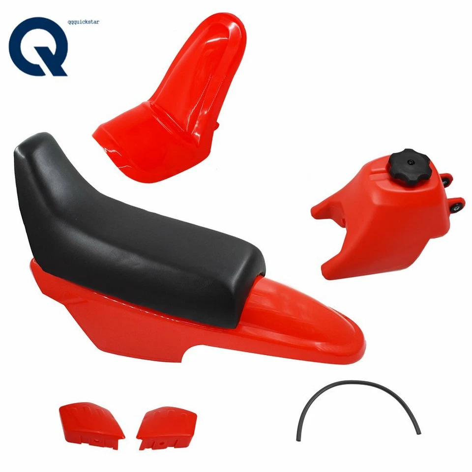 For Yamaha PW50 PY50 PW 50 Plastic Fender Body Seat Gas Tank Kit Red - Image 1 of 4
