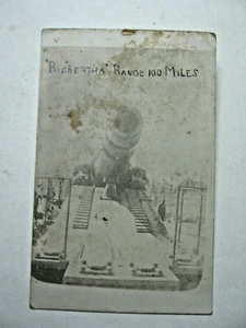 1920 era "Big Bertha" Photo Military Postcard - Picture 1 of 1