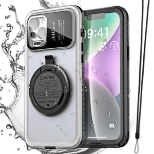 Waterproof Shockproof Hybrid Self Check Case Cover For iPhone 12 Pro Max 14 13 - Picture 1 of 27