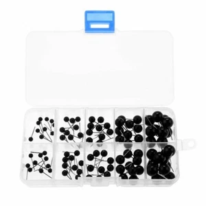 100Pcs 4/5/6/8/10mm Doll Eyes Plastic Safety Eyes Plush Toy Eyes Kit DIY Making - Picture 1 of 6
