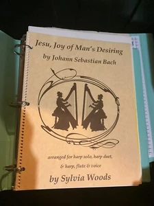 Jesu Joy of Man's Desiring for Harp Solo Duet Flute Vocal Sheet Music Book - Picture 1 of 1