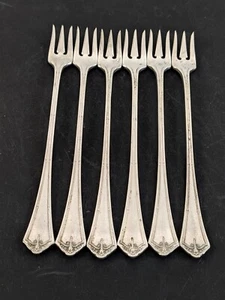 Oneida Reliance Plate ANDOVER 6 Cocktail Forks 6" Silverplate 1917 - Picture 1 of 5