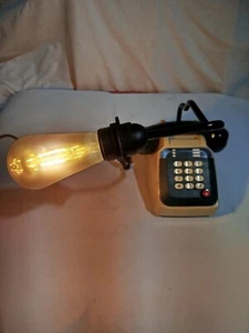 Lampada artigianale, Lampada da tavolo, Lampada Telefono, Lampada Vintage - Foto 1 di 8
