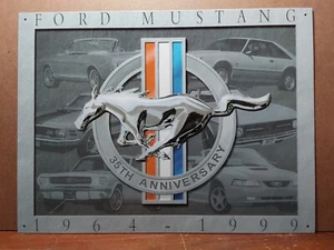 Ford Mustang 35th Anniversary 1964-1999 Metal Tin Sign Ford Garage Workshop - Picture 1 of 2