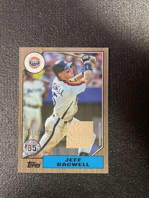 2022 Topps Series 1 Jeff Bagwell 1987 Game-Used Bat Relic GOLD /50 - Image 1 of 4