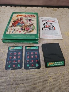 INTELLIVISION POKER&BLACKJACK KOMPLETT IN BOX SPIEL, ANLEITUNG&2 OVERLAYS  - Bild 1 von 10