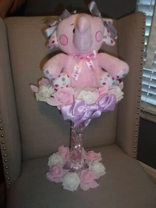 BABY SHOWER CENTERPIECE DECORATION "IT'S A GIRL" Almost 2ft Tall - Picture 1 of 4