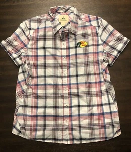 Men’s Ascend Bass Pro Logo Plaid Short Sleeve Button Up Shirt Sz XL Outdoors - Picture 1 of 6
