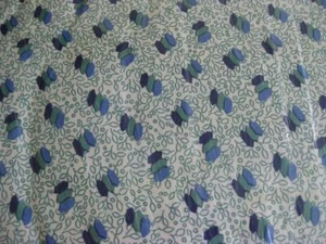 BTY Art Deco Rose Roaring 20s Collection Henry Glass Fabrics Blue Green Cream - Picture 1 of 8