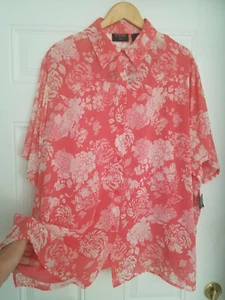 Women's Studio by Liz Claiborne Silky Colorful Lightweight Flowy Tunic &Cami 22W - Picture 1 of 12