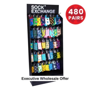 480 Pairs Bulk Socks Unisex Novelty Cotton Work Sock Crew Wholesale ($1.64Each) - Picture 1 of 8